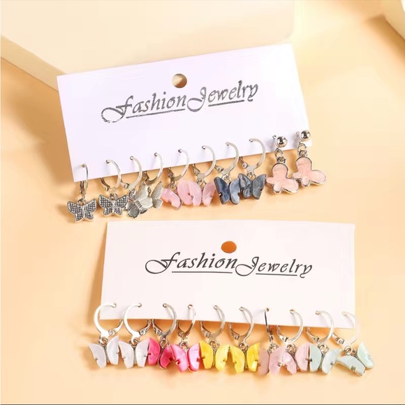 Fashion Jewelry Jewelry - NWT 10 Pairs of Butterfly Earrings